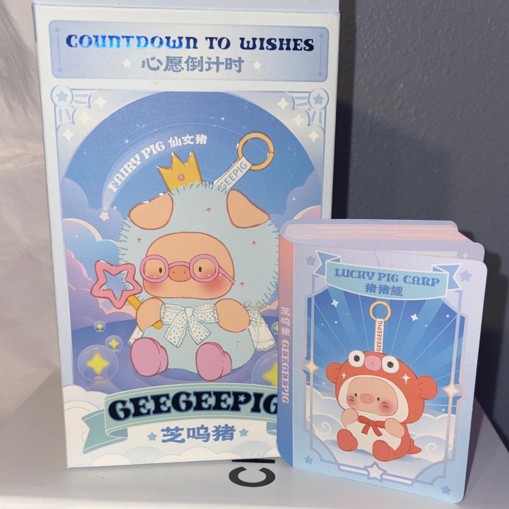 GEEGEE PIG 'Countdown to Wishes' Card Deck - Lucky pig carp
